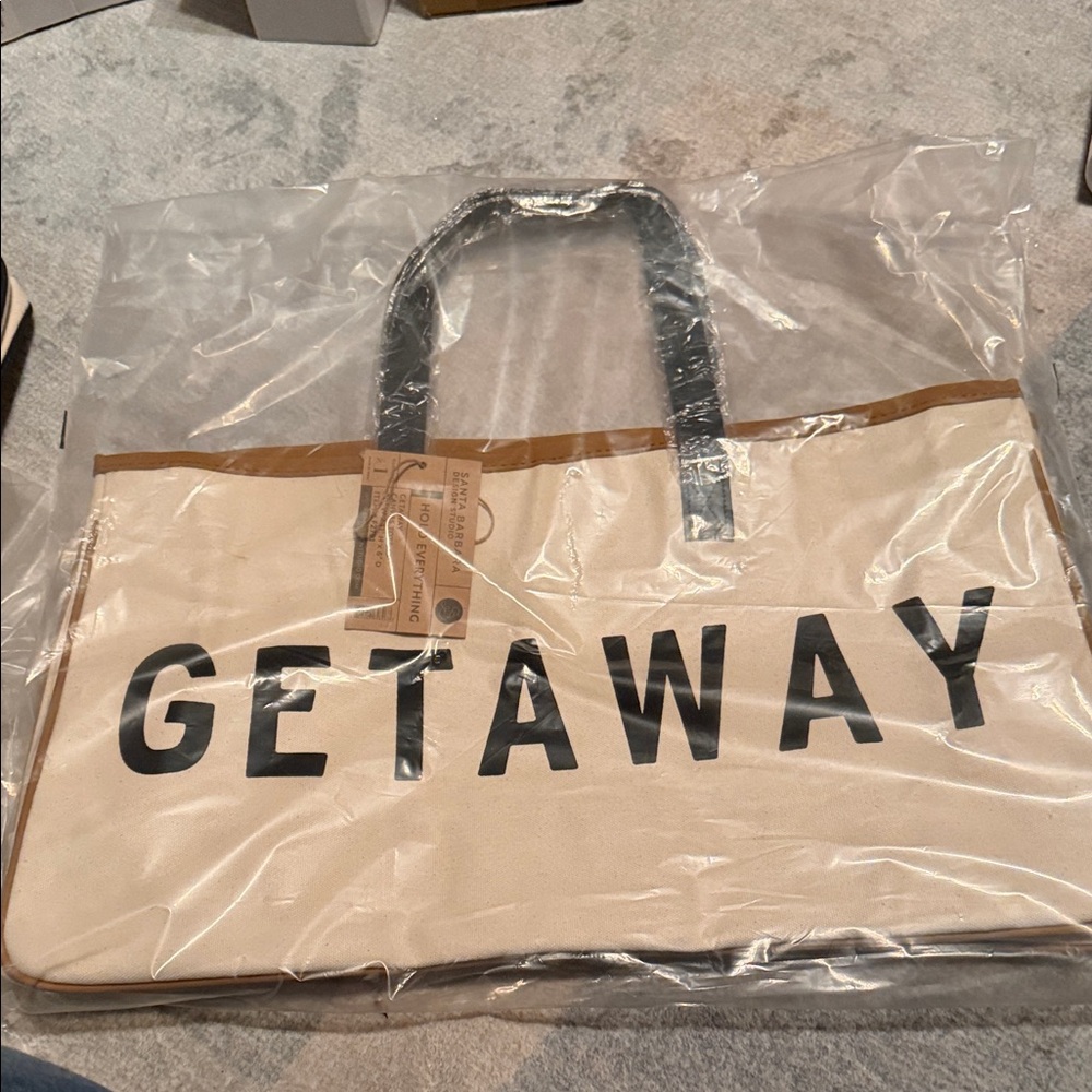 Santa Barbara design studio brand new with tags Getaway Canvas Tote